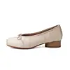 Zapatos Planos de Ballet Poco Profundos con Lazo para Mujer Primavera 2026, Zapatos Elegantes de Satén con Tacón Grueso para Ponerse sin Cordones y Punta Dividida, Antideslizantes Ligeros