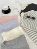 Camiseta Básica Ligera de Tencel Modal en Stock para Mujer, Top Redondo de Seda y Lana, Camiseta de Manga Larga, Ligeramente Transparente