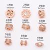 Pulsera DIY de cristal chapado en oro que conserva el color, cuentas espaciadoras con incrustaciones de circonitas, cuentas de barril, rueda de flor con diamantes completos, accesorios para soportes, joyería hecha a mano