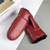 Guantes de PU para Hombre y Mujer, Forrados de Felpa para Invierno, Engrosados, de Dedos Completos, Cálidos, Cortavientos, Impermeables, Guantes de Algodón para Ciclismo y Motocicleta
