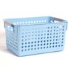 Cesta de almacenamiento de plástico para escritorio, cesta de almacenamiento rectangular para jardín de infantes, caja de almacenamiento para organizar artículos diversos de cocina, caja de almacenamiento para juguetes
