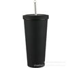 Termo de acero inoxidable 304 de 750 ml con diseño de explosión, con pajita, para coche, con tapa de perla, para leche, té, taza de café al vacío personalizada