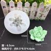 Plantas suculentas flores e plantas bolo de mousse de açúcar decoração faça você mesmo molde para assar vela molde de gota de cola molde de chocolate