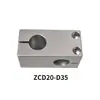 Componente de Instalación del Mecanismo Bloque de Fijación del Eje Óptico ZCD11-D35 Soporte del Eje de Guía ZCD11-D50 YIHEDA