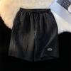 Fabricante Directo Shorts Deportivos Estampados con Letras de Espuma Americana para Hombre Transpirables Holgados Pantalones Casuales de Playa