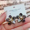 Pendientes Geométricos de Pétalos Hechos a Mano Estilo Bohemio, Pendientes de Celebridad de Internet de Lujo Retro de Alta Gama, Accesorios para Orejas Personalizados y Versátiles