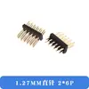 Pin de fila doble paso de 1.27 mm pin en línea 2*2p/3/4/5/6/7/8/10/12/20/40/50p