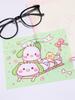 Paño Limpiador de Gafas con Niebla Estilo Dibujos Animados, Sedoso y Suave, Lindo Paño Limpiador de Gafas Chiikawa Estilo Niña de Dibujos Animados