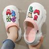 Alfabeto Flor de Zapato Legendaria jibbitz Accesorios para Zapatos Desmontable Agujero de Croc Hebilla Decorativa para Zapato Flor de Zapato Hebilla de Zapato