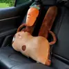 Capivara de Carro Brinquedo de Pelúcia para Longa Distância Almofada de Carro Fofa Almofada de Travesseiro para Dormir no Banco Traseiro