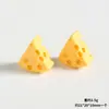 Queso Juguete de Comida Artificial Pegamento de Crema DIY Funda para Teléfono Móvil Imán para Refrigerador Agujero Joyería para Zapatos Parche Material Accesorios de Resina