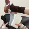 Calcetines de Red con Volantes y Encaje Estilo Coreano Ins Tendencia Jk Calcetines de Malla Hueca para Pantorrilla Calcetines Largos de Tubo Estilo Ballet Holgados