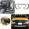Adecuado para Ford RANGER T9 2022+ protección de pantalla de faro de alta gama decoración de faro
