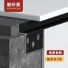 Borde de Piedra para Repisa de Ventana Tira de Borde Aleación de Aluminio Línea de Borde Masilla Relleno Gris Grisáceo Tira de Borde Antirroturas Pre-empotrada Borde de Tablero de Repisa de Ventana
