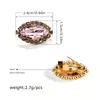 Broche de Corona de Aleación de Cristal y Pedrería de Nuevo Estilo Transfronterizo, Pin de Solapa Sencillo y Elegante para Traje