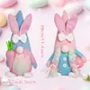 Decoração de Páscoa Coelho Sem Rosto Cenoura Ovo de Páscoa Ornamento Festa Fofa Azul Rosa Transfronteiriça Novo Produto