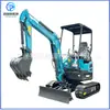 Excavadora pequeña tipo oruga una máquina multiusos agrícola huerto invernadero máquina de gancho pequeño máquina de gancho especial de ingeniería