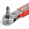 Llave de carraca mini rápida 1/4 transfronteriza 6.35 Destornillador de carraca portátil Llave de vaso bidireccional