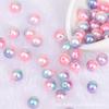 Perlas sueltas perforadas con degradado de color sirena, cuentas perforadas, accesorios de ropa hechos a mano con cuentas, material para cuentas de uñas