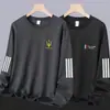 Envio RápidoCamiseta Pulôver Masculina Outono e Inverno Solta Grossa Gola Redonda Manga Longa, Tamanho Grande, Versátil