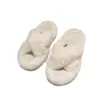En stock Cabello Rápido Moda Coreana Ropa Exterior Zapatillas de Suela Gruesa de Pelo Sintético para Mujer 2024 Nuevas mm Zapatillas de Gamuza para Otoño e Invierno