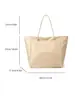 Bolsa Tote Retrô de Grande Capacidade para Mulheres 2026 Primavera Novo Estilo Tendência Exquisita Moda Bolsa de Ombro Sob o Braço