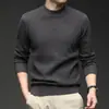 Suéter Jacquard de Hilo Fino para Hombre de 450g, Camisa Base de Punto Casual de Cuello Redondo Otoño e Invierno 2025, Suéter para Hombre