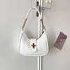 Moda Retro Nicho Versátil Bolso de Hombro Único Elegante Simple con Estilo Bolso Cruzado Personalidad Moderno Hebilla de Cierre Bolso de Axila