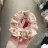 Goma para el pelo de satén perlado de alta calidad, para mujer, dulce, versátil, liga para el pelo, cuerda para moño, goma elástica, accesorio para el pelo