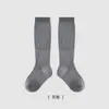 1740 Calcetines infantiles al por mayor, nuevos estilos de otoño, hilo dorado y plateado, calcetines personalizados de media pantorrilla, algodón peinado, sin costuras, calcetines holgados para niñas