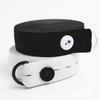 En stock Banda elástica de ojal de 2 cm negro y blanco banda elástica de ojal banda elástica de ojal ajustable para mujeres embarazadas