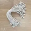 Suministros para Fabricantes Etiquetas Colgantes de Bala y Cordones Colgantes al por Mayor, Accesorios para Prendas Cordones Colgantes de Bala Color Beige, Etiquetas Colgantes de Cuerda de Algodón