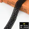 Encaje Tejido de Hilo de Algodón Negro Adorno para Manualidades Tela para Mantel Hecho a Mano Materiales para Ropa de Cama de Sofá Tela para Cortinas