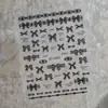 Pegatinas para uñas con encaje vintage, moños estilo francés, encaje blanco y negro dulce y genial, decoraciones creativas para uñas con forma de corazón y mariposa