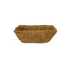 Venta caliente transfronteriza ferretería para alféizar de ventana rectangular de hierro fábrica de cestas de flores de flor de durazno al por mayor balcón maceta de coco marrón