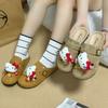 Zuecos Pantuflas Retro Birkenstock para Mujer 2025 Primavera y Otoño Nuevo Estilo Slip-On Estilo Literario Modernos Versátiles Zapatos Birkenstock