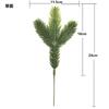 Ramos de pinho de simulação de três pontas agulhas de pinho tridimensionais cinco pontas ramos de pinho de dupla face acessórios para guirlanda bonsai decoração de árvore de Natal agulhas de pinho