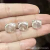 Coleção de Cristal Branco Natural, Contas de Abóbora, Contas de Flor de Maracujá, Acessórios Artesanais, Pulseiras DIY Feitas à Mão, Joias da Moda