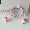 Cubierta Protectora para Cable de Datos para Cargador Apple de 20W, Dibujos Animados, a Prueba de Roturas para Cable de Carga de Teléfono Móvil