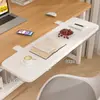 Placa de Extensión de Escritorio Plegable Ampliable Estante de Almacenamiento de Escritorio Lateral para Escritorio de Computadora Bandeja para Teclado de Ampliación sin Agujeros