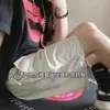 Pantalones cortos deportivos de malla transpirable para hombres y mujeres, delgados de verano para exteriores, secado rápido, casual, talla grande, hasta la rodilla, estilo americano resistente