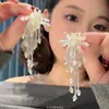 ¡Son los Pendientes Perfectos para Caras Cuadradas y Redondas! Pendientes Exagerados de Borla con Flores Que Son Particularmente Hermosos y Vivos