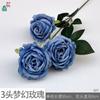 26 Anos de Arranjos Florais para Local de Casamento Azul Profundo, Decoração de Arranjo Floral para Recepção de Casamento Azul Klein, Flores Artificiais