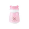 Caneca de Presente Criativa Desenho de Urso, Portátil, Copo de Plástico Imprimível com Logo, Copo de Vidro de Camada Dupla, Copo de Água Infantil