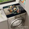 Cubierta para Microondas con Flor 3D Transfronteriza, Tapete para Vajilla, Tapete Antideslizante, Tapete para Lavadora, Tapete Absorbente para Encimera de Cocina