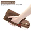 Carteira Masculina Transfronteiriça Couro Longa Couro Bovino Camada Superior Multi-cartões Antifurto Bolsa para Cartões Portátil Zíper Porta-moedas