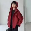 Jaqueta infantil, novo estilo primavera e outono 2026, corta-vento streetwear moderno e descolado, blusa com capuz de outono para crianças mais velhas