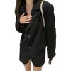Blazer Feminino Primavera e Outono Novo Estilo Britânico Solto Emagrecedor Casual Terno Pequeno com um Design Elegante para Streetwear