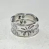 Diseño de Anillo de Pareja Cachorro Línea de Fuegos Artificiales Sentido del Diseño Dibujo Animado Pintado a Mano Anillo para Hombres y Mujeres Anillo Lindo para Novia Grabado