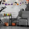 Adornos Colgantes de Madera Retro de Halloween Decoraciones de Cabeza de Calabaza Gnomo Artículos de Decoración para Ambiente de Fiesta Festiva